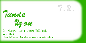 tunde uzon business card